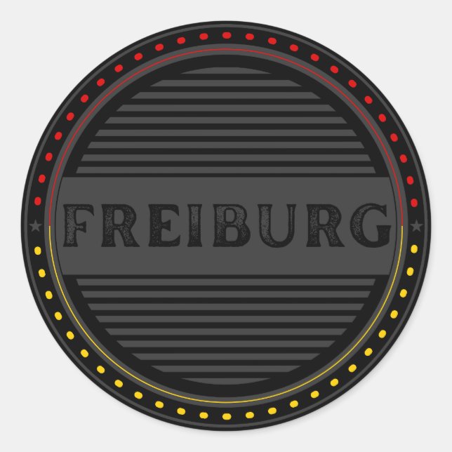Adesivo Freiburg City Pride Emblem – German Identity (Frente)
