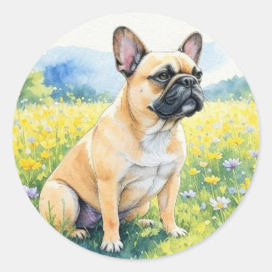 Adesivo Frenchie French Bulldog Watercolor