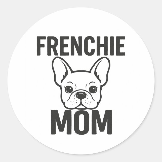 Adesivo Frenchie Mãe - Bonitinho Francês para Mães de Cach (Frente)