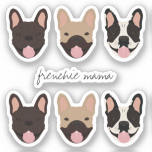 Adesivo Frenchie Mama French Buldog