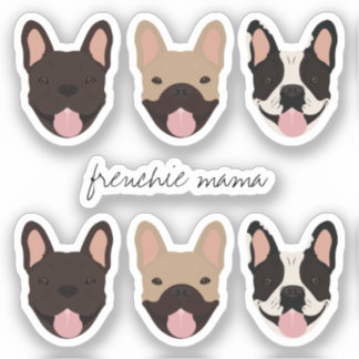 Adesivo Frenchie Mama French Buldog
