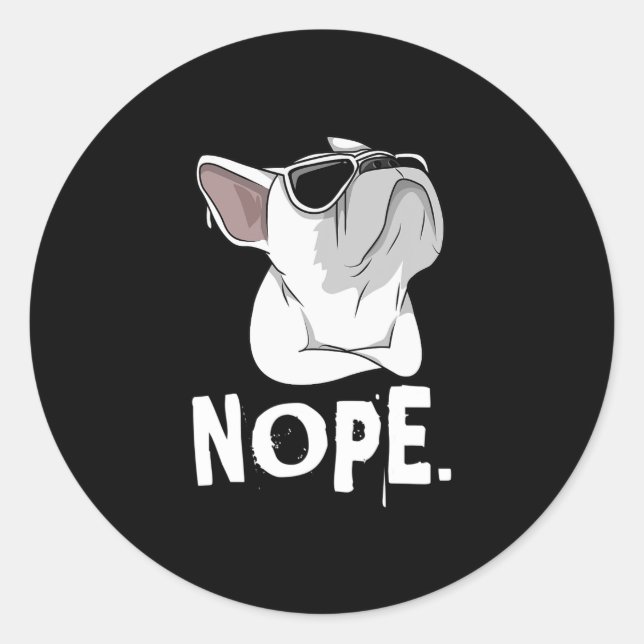 Adesivo Frenchie White Buldogue (Frente)