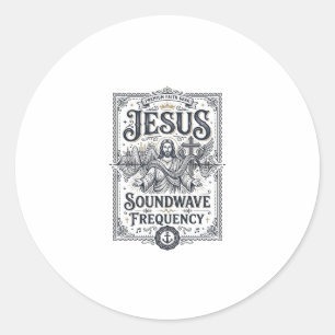 Adesivo Frequência da Onda Sonora de Jesus Frequência da O