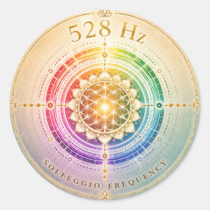 Adesivo Frequência Solfeggio 528 Hz