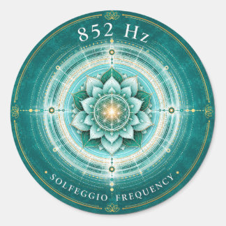 Adesivo Frequência Solfeggio 852 Hz