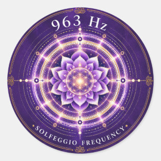 Adesivo Frequência Solfeggio 963 Hz