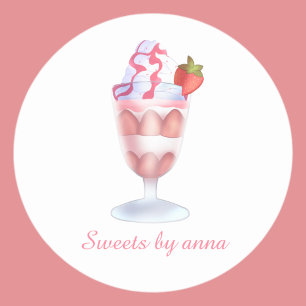 Adesivo Fresas Con Crema Mexicanas