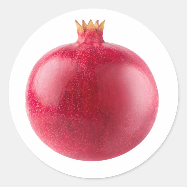Adesivo Fresh Whole Red Pomegranate Fruit Healthy Food Art (Frente)
