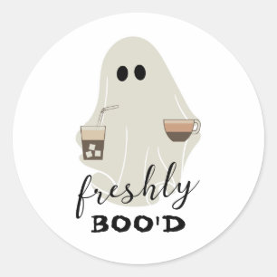 Adesivo Freshly Boo Fantasma de Halloween Cute