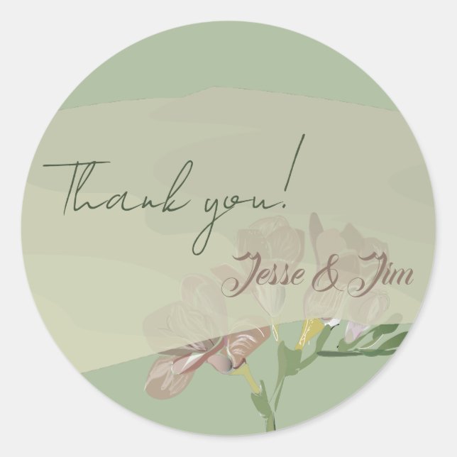 Adesivo Fresia em Sage (Frente)