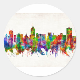 Adesivo Fresno California Skyline