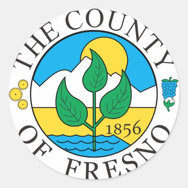 Adesivo Fresno County Fresno (Frente)