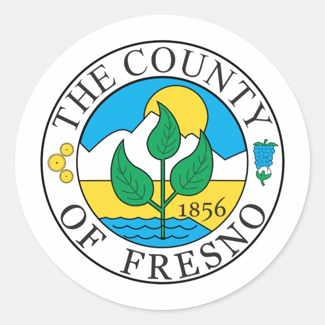 Adesivo Fresno County Fresno (Frente)