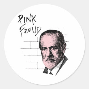 Adesivo Freud cor-de-rosa Sigmund Freud