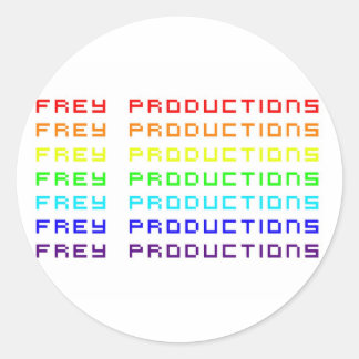 Adesivo Frey Productions Rainbow Letters Sticker