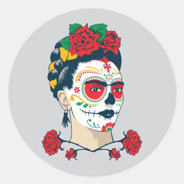 Adesivo Frida Kahlo | El Día de los Muertos (Frente)