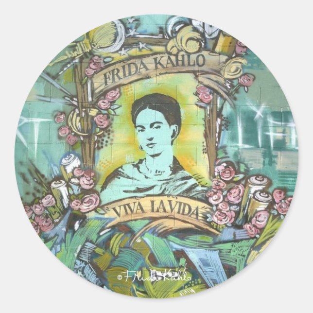 Adesivo Frida Kahlo Grafite (Frente)