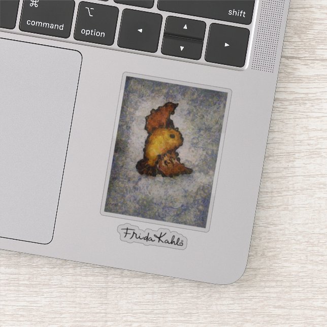 Adesivo Frida Kahlo Monet-Style Pinting (Detalhe)