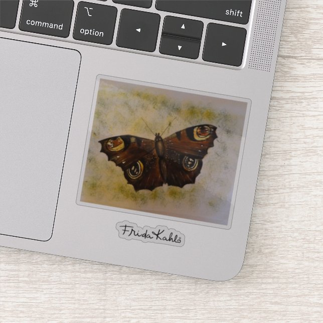 Adesivo Frida Kahlo Painado Borboleta (Detalhe)