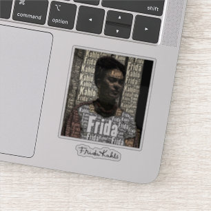 Adesivo Frida Kahlo que rotula o retrato 2