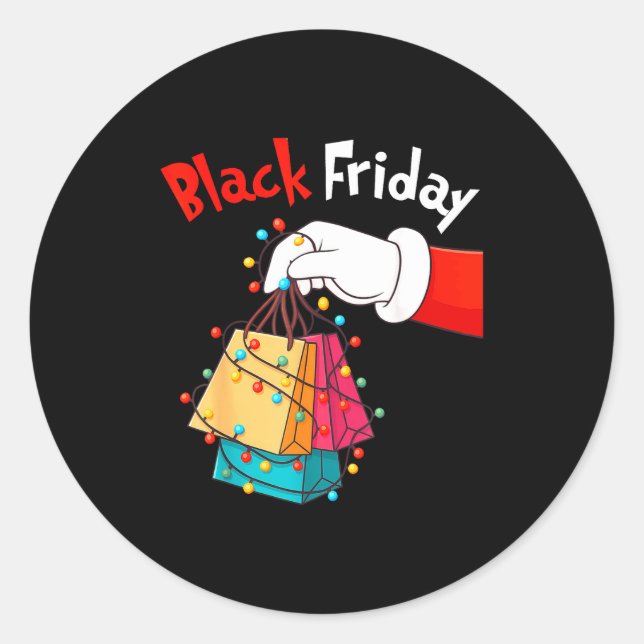 Adesivo Friday Shopng Squad Christmas Black Shopng Family  (Frente)