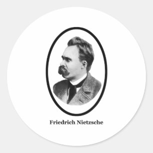 Adesivo Friedrich Nietzsche Black O MUSEU Zazzle Dons