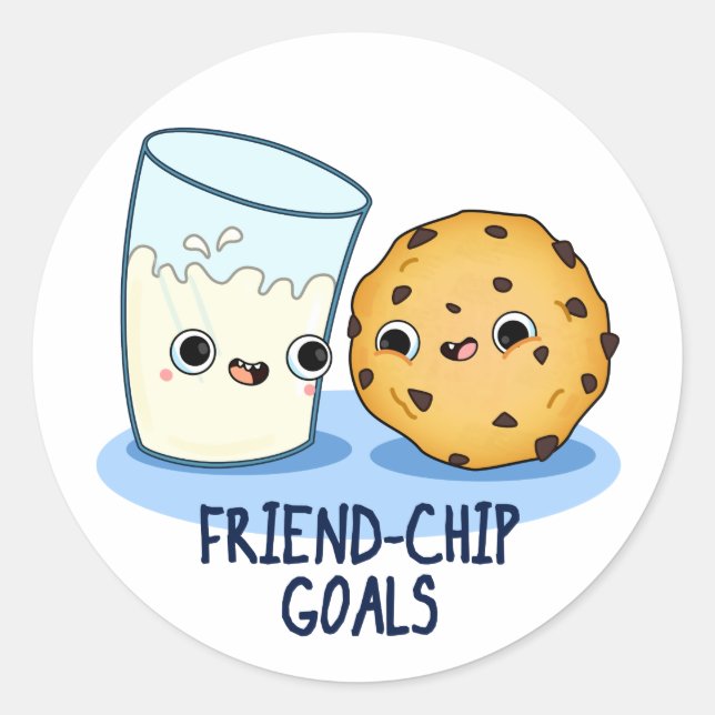 Adesivo Friend Chip Mete Cookies Engraçados No Leite (Frente)