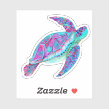 Friendly Sea Turtle Honu Debaixo do Sea Sticker