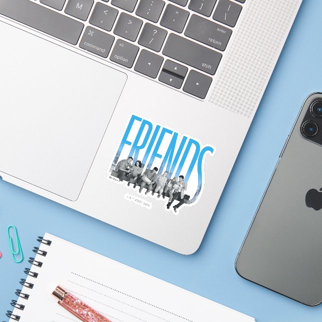 Adesivo FRIENDS™ | A Galera (Notebook com iPhone)
