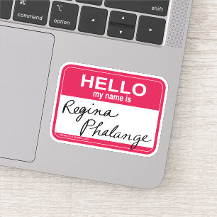 Adesivo FRIENDS™ Olá, meu nome é Regina Phalange