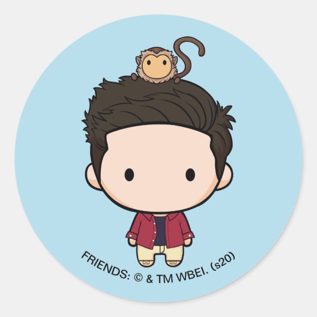 Adesivo FRIENDS™ | Ross Chibi (Frente)