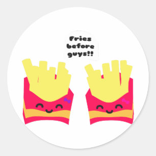 Adesivo Fries Antes das Caras!