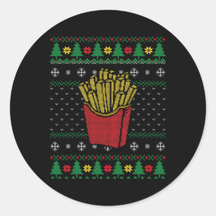 Adesivo Fries de Natal Fritando Suor Feio