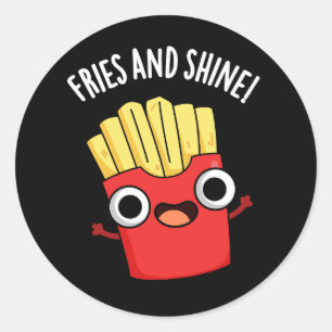 Adesivo Fries E Comidas Engraçadas Brilhantes Tornem-Se Es