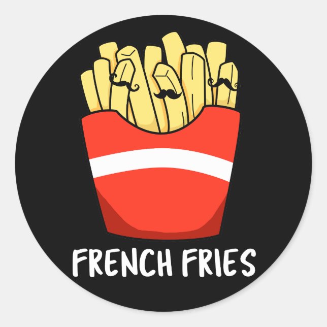 Adesivo Fries franceses Engraçados Comida Rápida Torre Esc (Frente)
