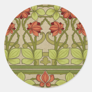 Adesivo Frieze Border Art Nouveau Floral