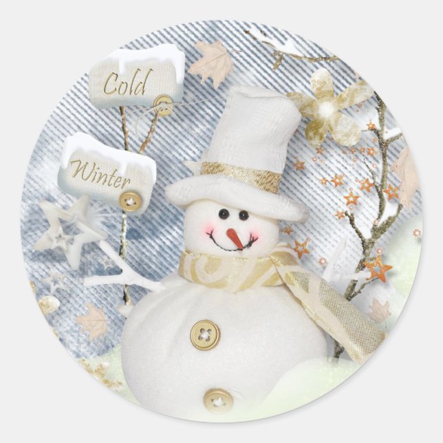 Adesivo Frio Winter Snowman (Frente)