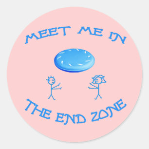 Adesivo Frisbee do end zone