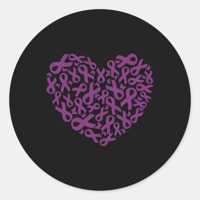 Adesivo Friso Roxo 2 para Sensibilização do câncer de pânc (Frente)