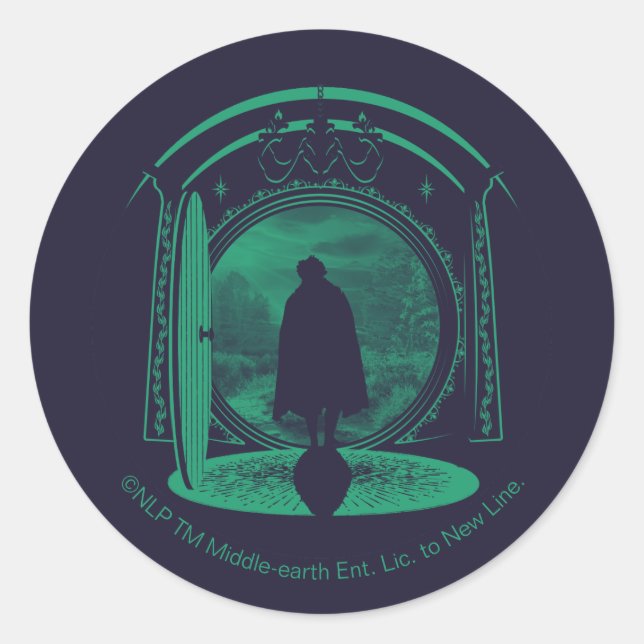 Adesivo FRODO™ Leaving THE SHIRE™ Silhouette (Frente)