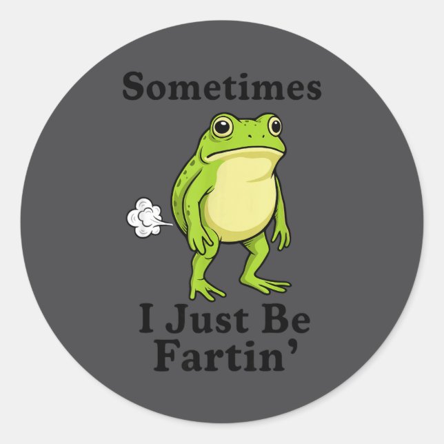 Adesivo Frog Just I Fartin Sometimes Crew (Frente)