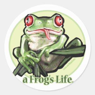 Adesivo frog_life_zazzle1