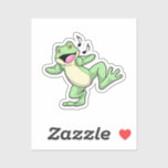 Adesivo Frog Music Dance<br><div class="desc">This design is the perfect gift for a birthday, Christmas and other celebrations. It is suitable for women, men and kids.</div>