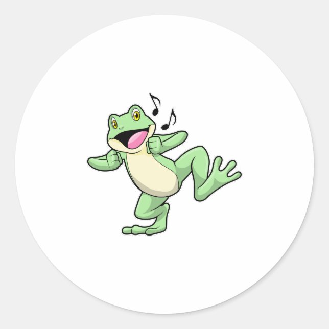 Adesivo Frog Music Dance (Frente)