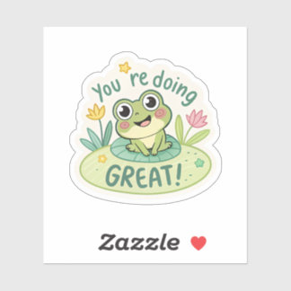 Adesivo Frogcore Forever | Cute Cottagecore Frog & Mushroo