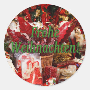 Adesivo Frohe Weihnachten! Feliz Natal no gf alemão