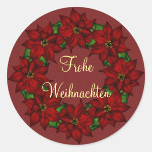 Adesivo Frohe Weihnachten - Weihnachtsstern Motive