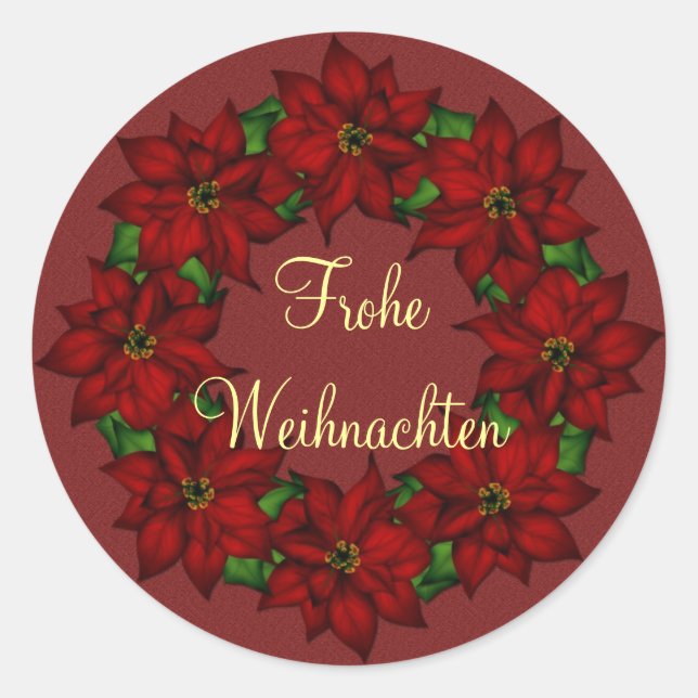 Adesivo Frohe Weihnachten - Weihnachtsstern Motive (Frente)