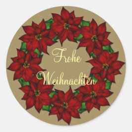 Adesivo Frohe Weihnachten - Weihnachtsstern Motive