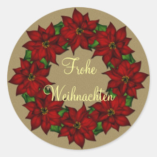 Adesivo Frohe Weihnachten - Weihnachtsstern Motive